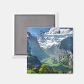 Koelkast Magnet Geweldige Zwitserland Alpen (Voorkant / Achterkant)
