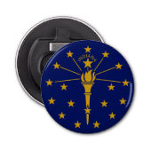 Koelkast Magnet Indiana Bottle Open Button Flesopener (Voorkant)