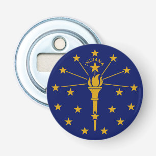 Koelkast Magnet Indiana Bottle Open Button Flesopener