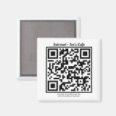 Koelkast Magnet met QR-code (Voorkant / Achterkant)