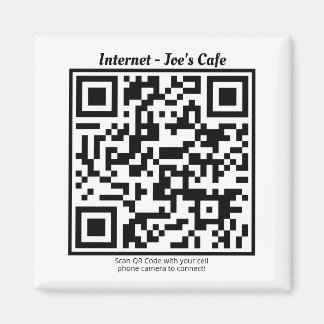 Koelkast Magnet met QR-code