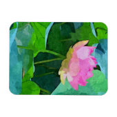 Koelkast Magnet Pink Lotus Abstract Magneet (Horizontaal)