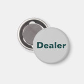 Koelkast Poker LABEL Actie Magnet - Dealer (Voorkant / Achterkant)
