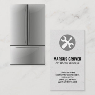 Koelkast   Reparatie van toestellen Visitekaartje