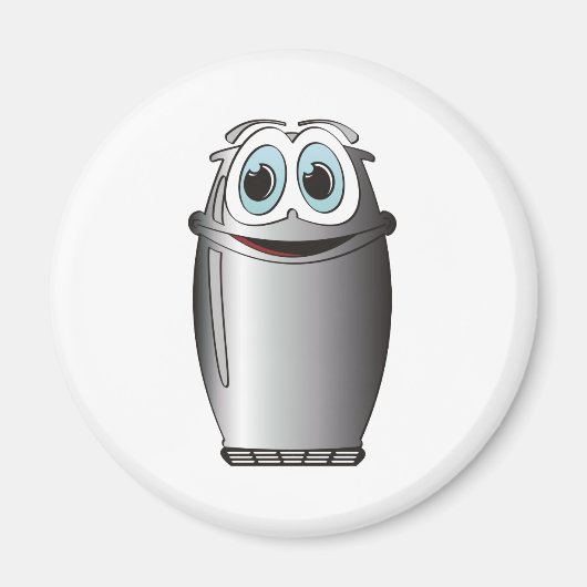 Koelkast roestvrij staal Cartoon Magneet (Voorkant)