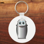 Koelkast roestvrij staal Cartoon Sleutelhanger (Voorkant)