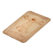 Koelkast Vitruviaans Man, Leonardo da Vinci Magneet (Linkerzijde)
