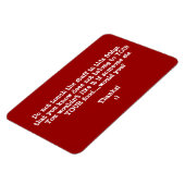 Koelkast voedsel dief waarschuwing-aanpassen. magneet (Linkerzijde)