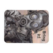 Koelkast voor oorlogvoering Magnet Jouw tekst Magneet (Horizontaal)