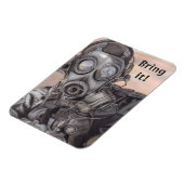 Koelkast voor oorlogvoering Magnet Jouw tekst Magneet (Linkerzijde)