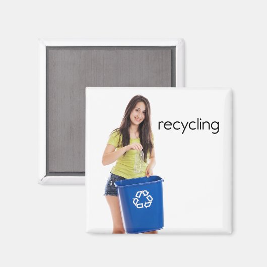 Koelkast voor recycling Magnet (Voorkant / Achterkant)