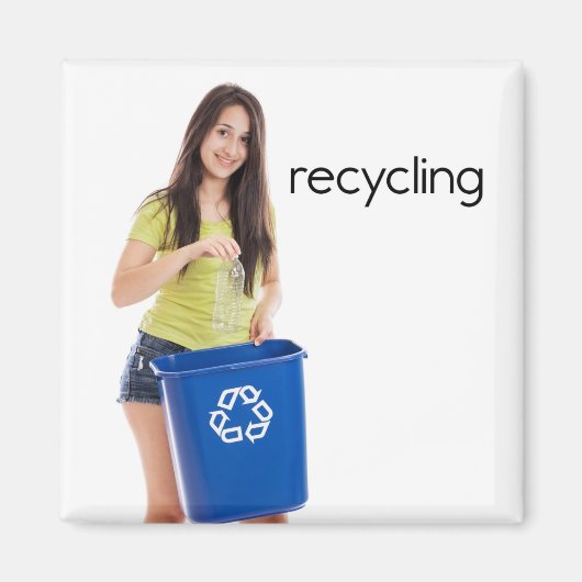 Koelkast voor recycling Magnet (Voorkant)