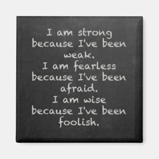 Koelkastmagneet 'I am strong ..." Magneet
