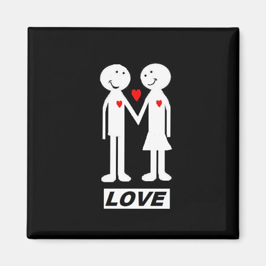 Koelkastmagneet "Love" Magneet (Voorkant)