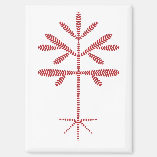 Koelkastmagneet met rode dop magneet (Voorkant)