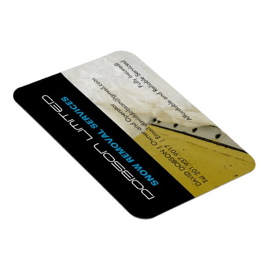 Koelkastmagneten voor Sneeuwverwijderingsbedrijf Magneet (Rechterzijde)