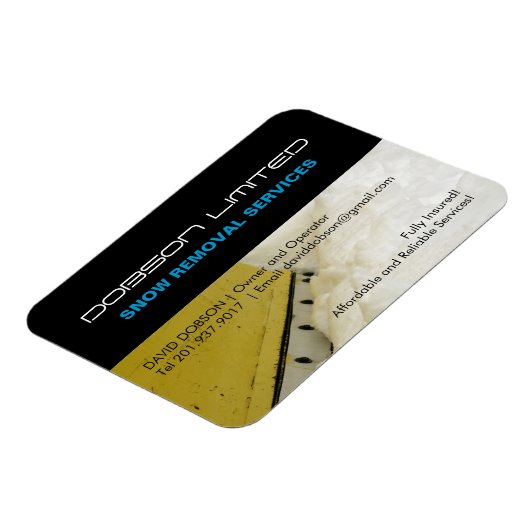 Koelkastmagneten voor Sneeuwverwijderingsbedrijf Magneet (Linkerzijde)