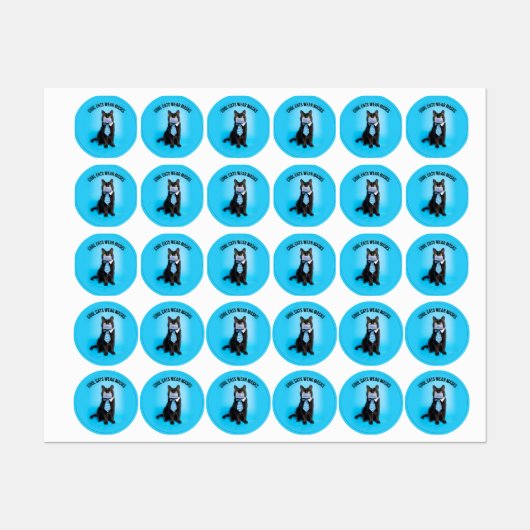Koelkatten Draag maskers Labels (Vel)