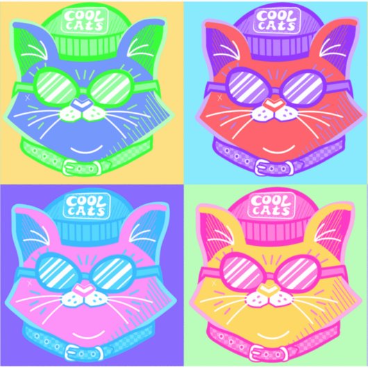 Koelkatten Sticker (Voorkant)