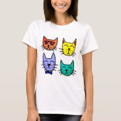 Koelkatten T-shirt (Voorkant)