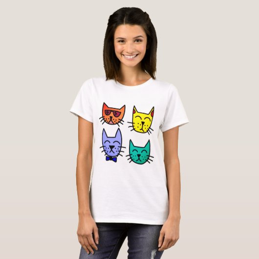 Koelkatten T-shirt (Voorkant volledig)