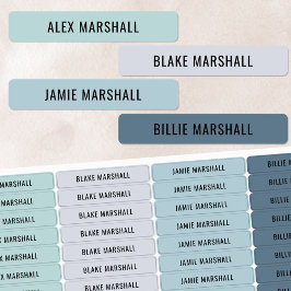 Koelkleurgecodeerde Kinder waterdichte labels