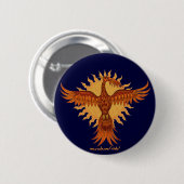 Koelknopontwerp voor Phoenix-brandvogel Ronde Button 5,7 Cm (Voorkant /achterkant)
