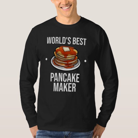 Koelkoek voor mannen Pancake Maker Breakfast T-shirt (Voorkant)