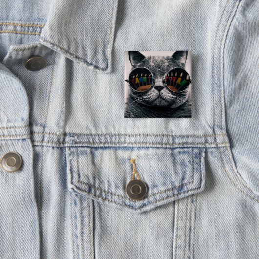 Koelkooi | BUTTON | Happy Birthday Cat (In situ)