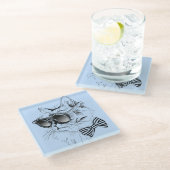 Koelkooi Glazen Onderzetter (Schuin)