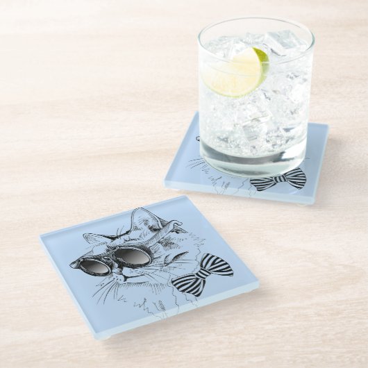 Koelkooi Glazen Onderzetter (Schuin)