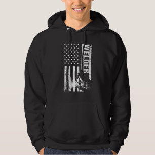 Koellassen voor mannen, lassmetallwerk hoodie