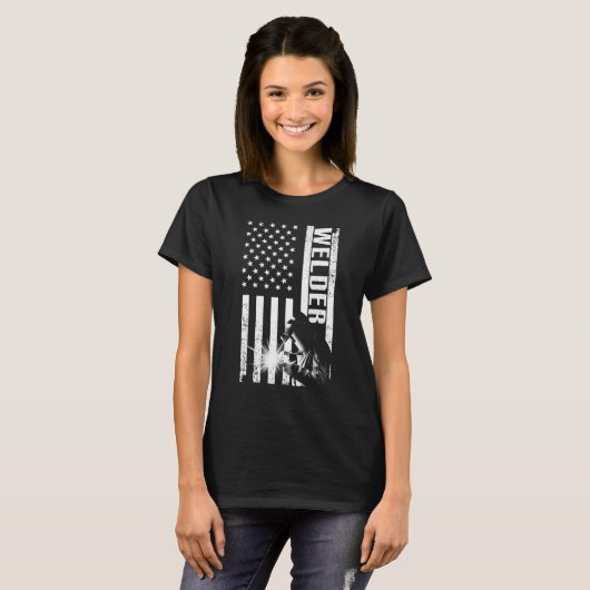 Koellassen voor mannen, lassmetallwerk t-shirt (Voorkant volledig)