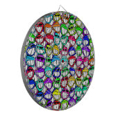 Koellazinggezichten Dartbord (Voorkant Links)