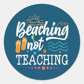 Koelleraar Vacatie die geen onderwijs volgt Ronde Sticker