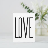 Koelliefde - Minimalistisch grafisch ontwerp Briefkaart (Staand voorkant)