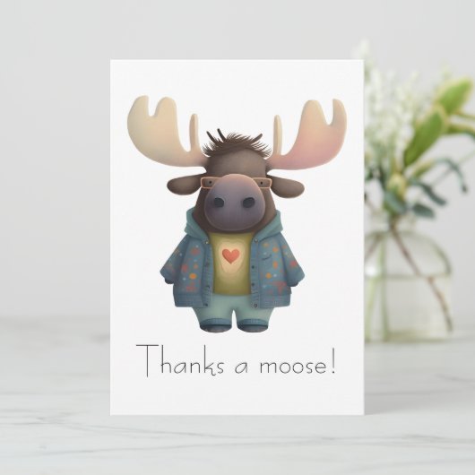 Koelmazen in Fancy jassen en bril Bedankkaart (Staand voorkant)