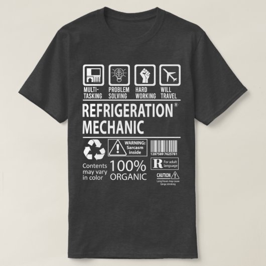 Koelmechanisme Multitasking-taak - Cadeusobject T-shirt (Design voorkant)