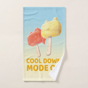 Koelmodus aan: IJzer T & Bunny Girl Popsicles Bad Handdoek