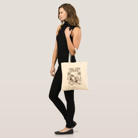 Koelmodus geactiveerd tote bag (Voorkant (model))