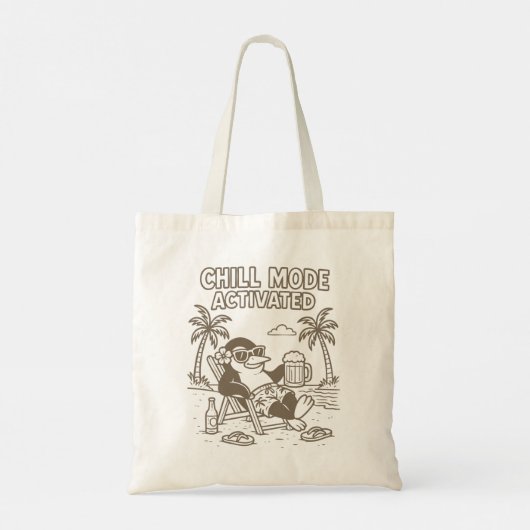 Koelmodus geactiveerd tote bag (Achterkant)