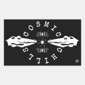 Koelmotto van reptielen v2 rechthoekige sticker (Voorkant)