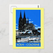 Koeln Cologne retro  reizen en reizen Briefkaart (Voorkant / Achterkant)