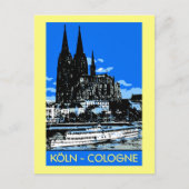 Koeln Cologne retro  reizen en reizen Briefkaart (Voorkant)