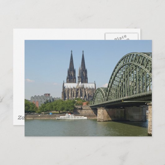 Koeln (Keulen) in Duitsland Briefkaart (Voorkant / Achterkant)