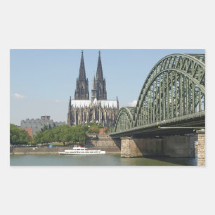 Koeln (Keulen) in Duitsland Rechthoekige Sticker