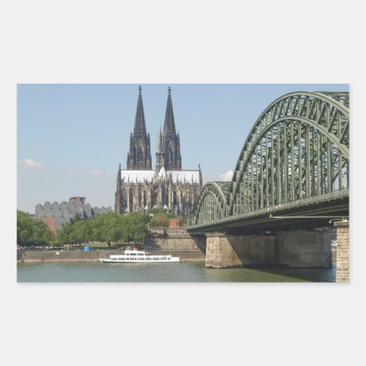Koeln (Keulen) in Duitsland Rechthoekige Sticker (Voorkant)