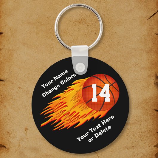 Koelontvlamming Aangepaste Basketball-Sleutelhange Sleutelhanger