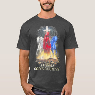 Koelpaarden die in de halo van de bijbel lopen, di t-shirt