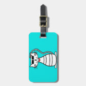 Koelpan met zonnebrillen bagagelabel (Voorkant verticaal)